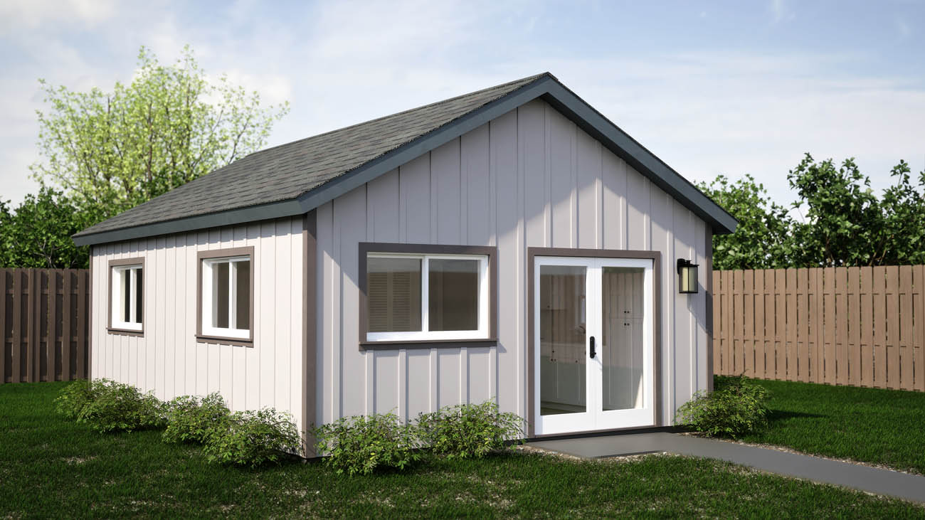 Anchored Tiny Homes of Grand Rapids & Northwest MI B-450 1 bedroom ADU model.