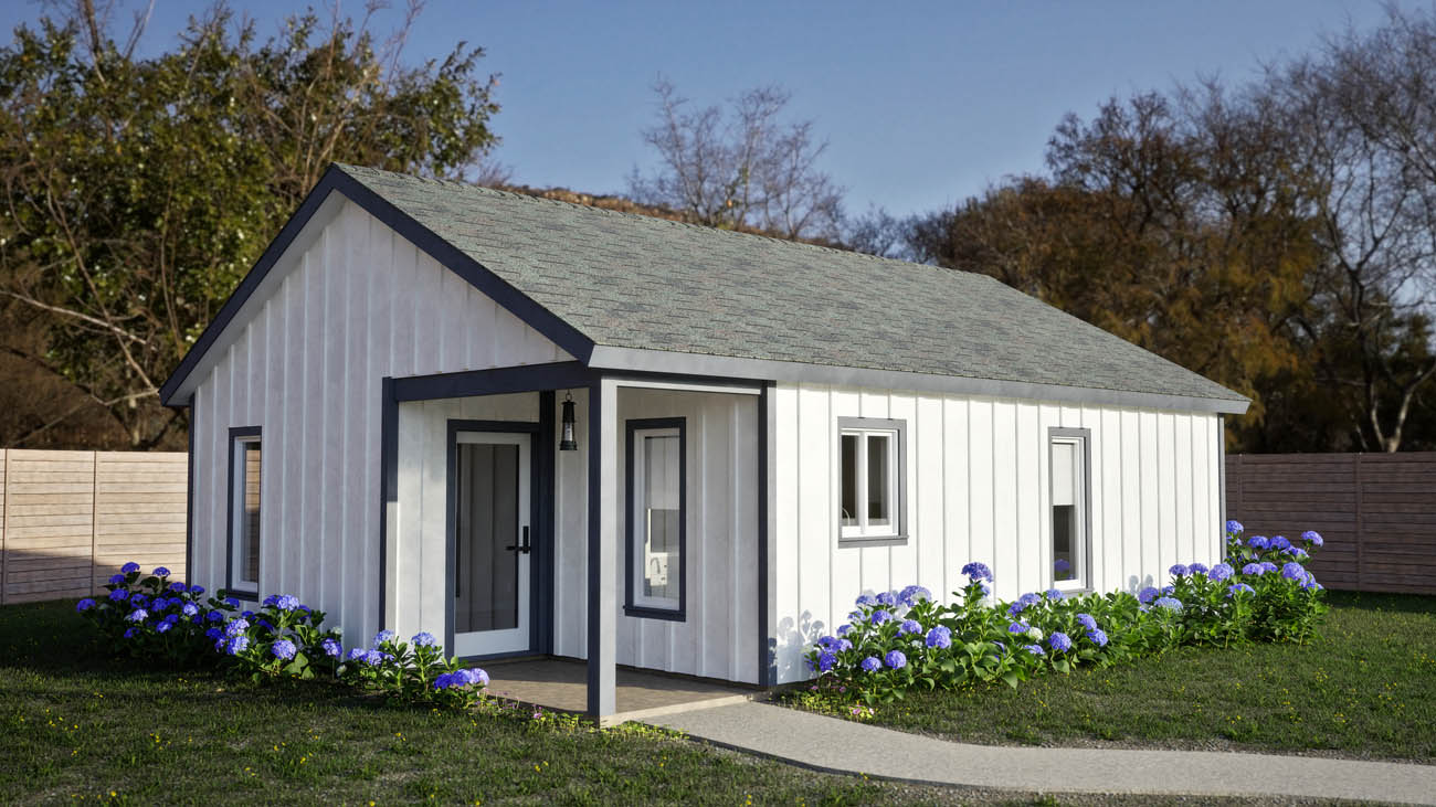 Anchored Tiny Homes San Jose 1 bed ADU built by our small home contractors in San Jose..